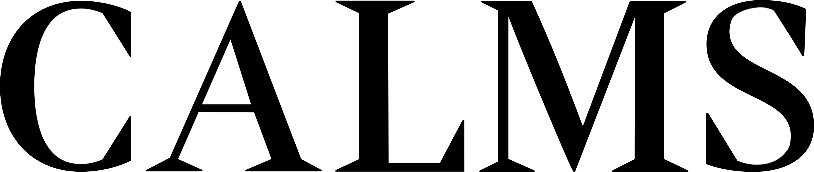Calms Logo Black letters 