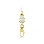 Front of 2.02 ct Lab-Grown Diamond Clasp Connector Extender in 18k Yellow Gold