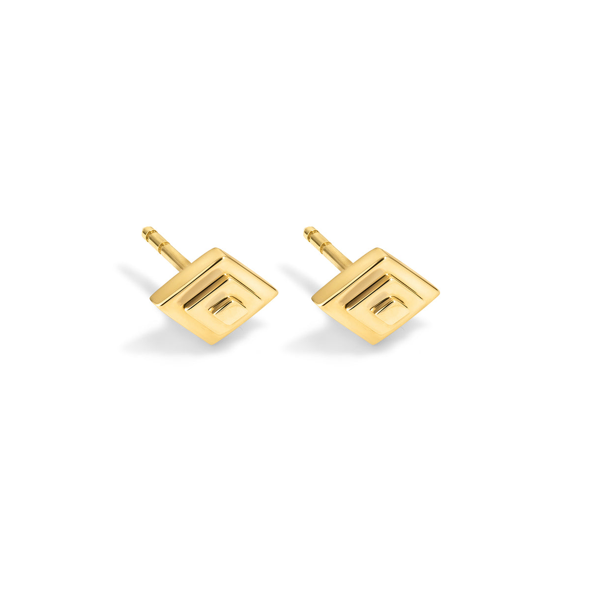 Root Earrings angle on white