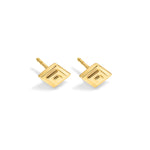 Root Earrings angle on white