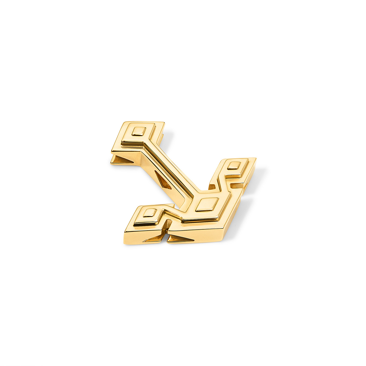 Root Anchor Pendant on white background angle diagonal