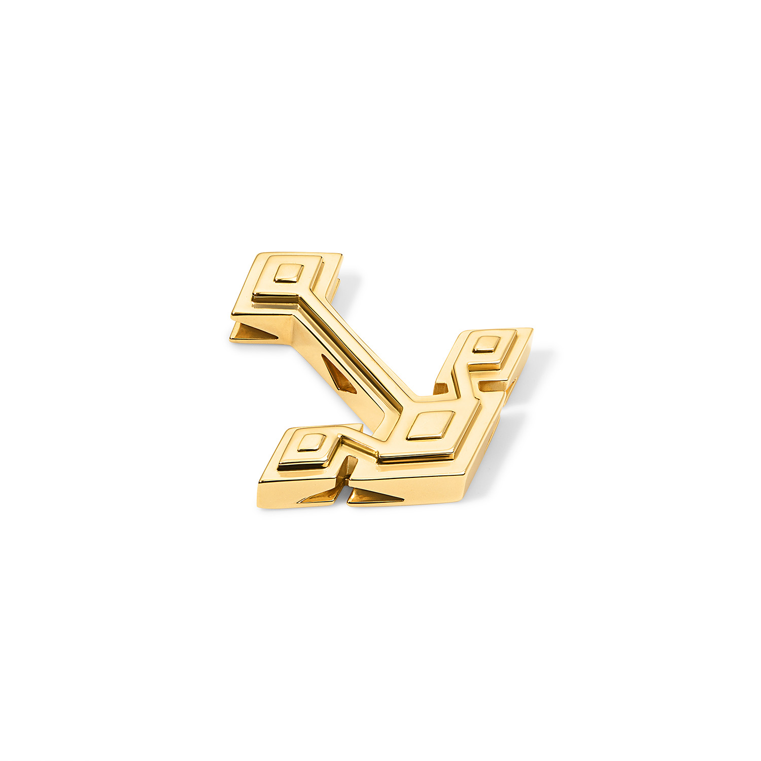 Root Anchor Pendant on white background angle diagonal