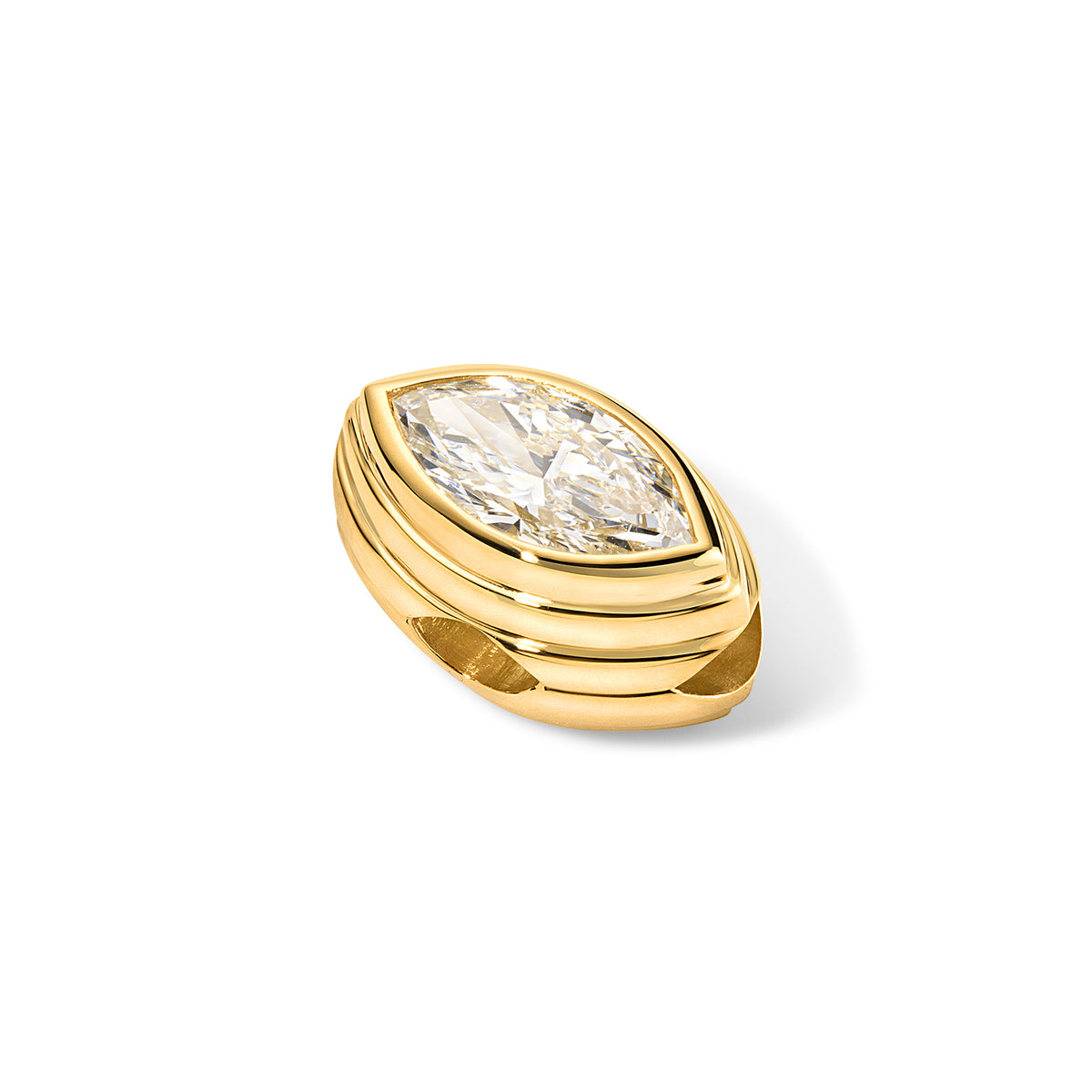 Sage Marquise Diamond Pendant Charm Angle 
