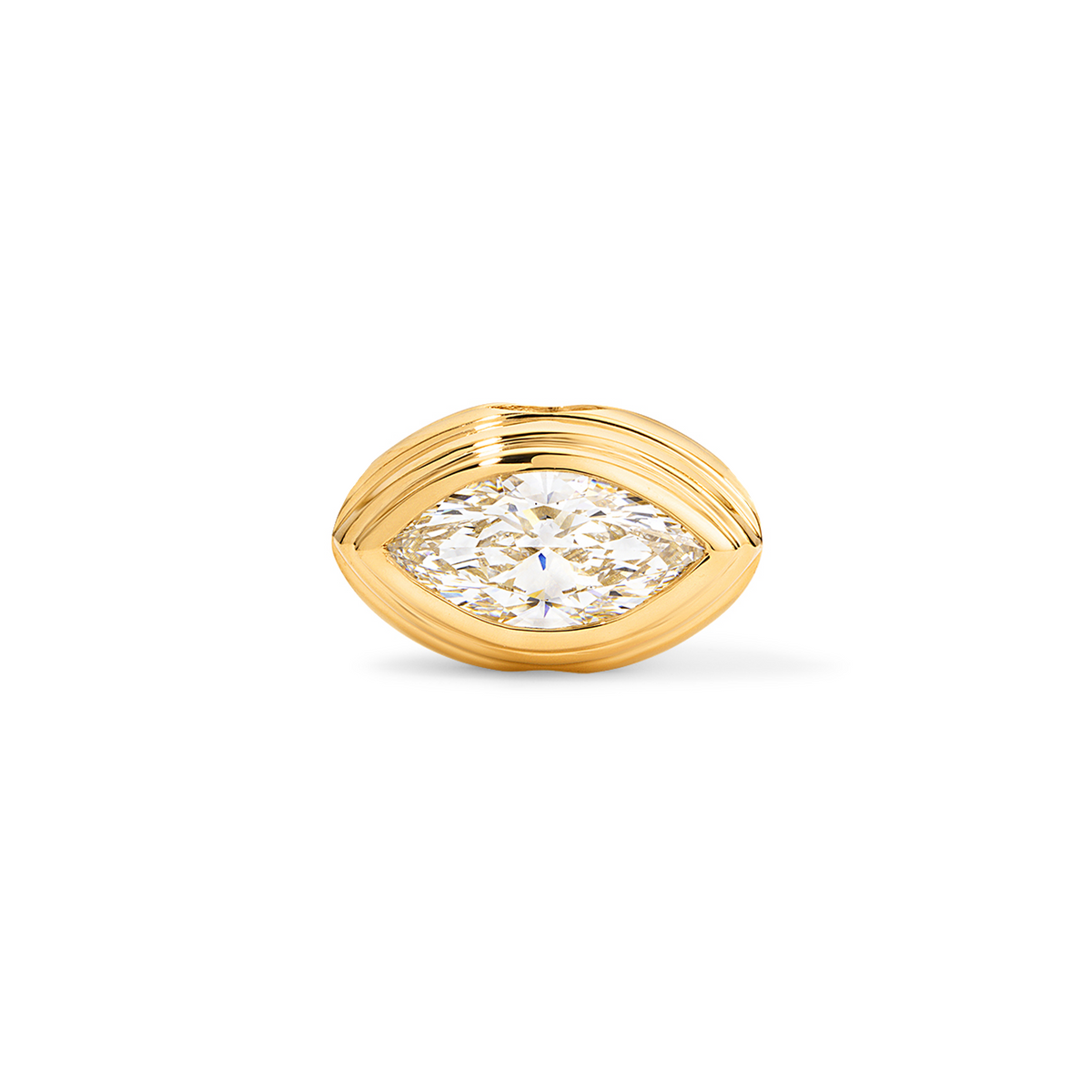 Sage Marquise Diamond Pendant Charm on white background