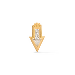 Siren Arrow Diamond Pendant Charm front on white background